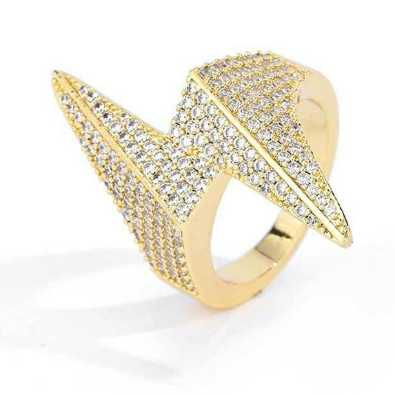 PERITANG Mens Comfort Fit Titanium CZ Wedding Band Fashion Statement Engagement Ring With White Gift Box Packaging