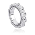 thumbnail image 1 of PERITANG Mens Titanium Comfort Fit CZ Engagement Ring Wedding Band Gift Jewelry Anniversary With White Gift Box Packaging, 1 of 9