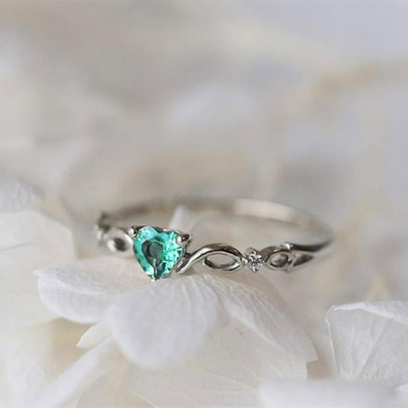 PERITANG Modern Engagement Cocktail For Women Gift for Wife Sparkling Lightweight CZ AAA Zircon Ring Perfect Present Gift Box Included