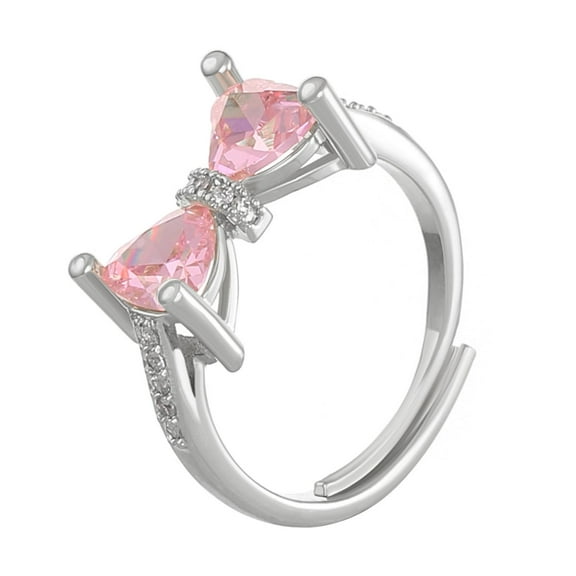 PERITANG Women 925 Sterling Silver Butterfly Cubic Zirconia Thumb Ring Stress Anxiety Rings Women's Jewelry Lady Birthday Mother's Day Gifts