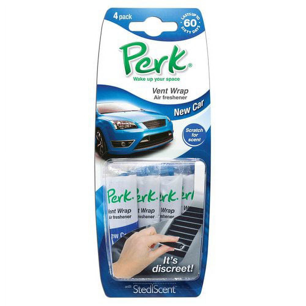 PERK Vent Wrap Air Freshener, 4Pack, New Car
