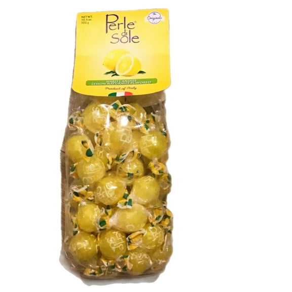PERLE DI SOLE THE ORIGINAL ITALIAN LEMON HARD CANDIES 10.5 OZ 300