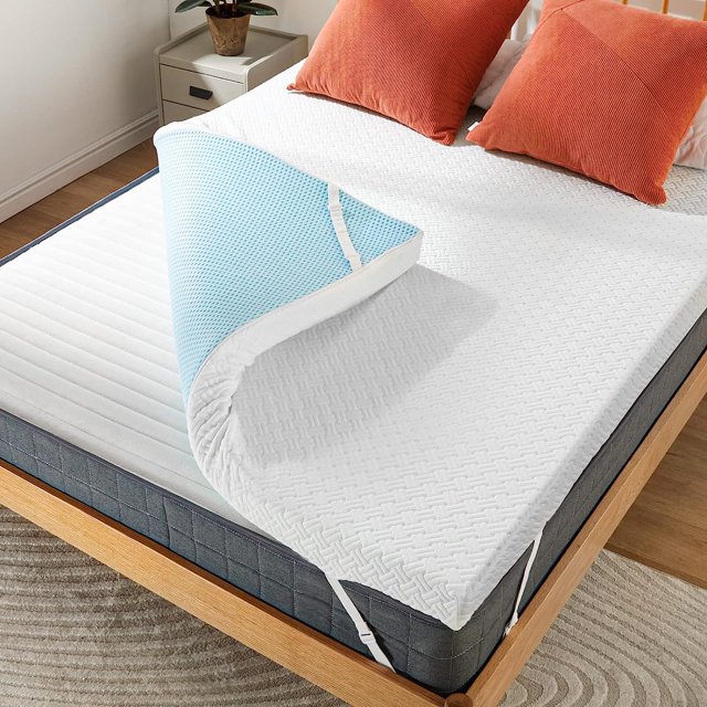 PERLECARE 3 Inch Queen Mattress Topper, CertiPURUS Certified Memory