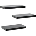 thumbnail image 1 of 3 Sets Floating Shelves Invisible Wall Mounted Modern Faux Wood Storage Shelves, 1 of 5