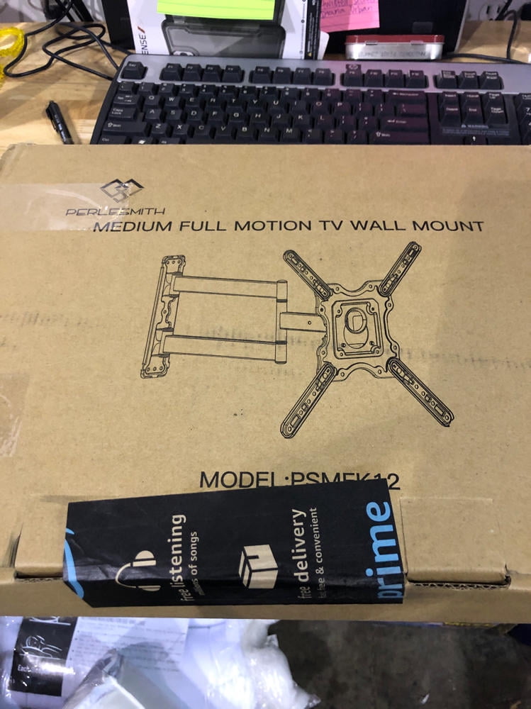 PERLESMITH Heavy Duty TV Wall Mount for Most 3255 Inch Flat Curved TVs with Swivels Tilts