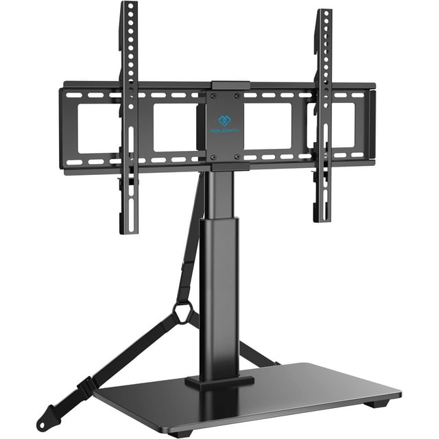 PERLESMITH Swivel TV Stand for 3270 inch TVs, Universal Table Top TV Base