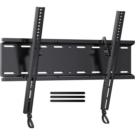 MountFTV Tilting TV Wall Mount Bracket Low Profile for 23-70 inch Screen TVs with 400x400mm, Holds up to 115lbs