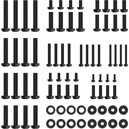 PERLESMITH Universal TV Mounting Hardware Kit Fits All TVs Includes M4, M5, M6 and M8 TV Screws, Washers and Spacers for TV and Monitor Mounting up to 80 inches