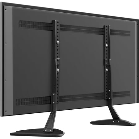 PERLESMITH Universal TV Stand Mount, Table Top TV Stand Holds up to 110lbs, Fits for Inch TVs, Height Adjustable TV Legs Replacement with Max VESA 800 x 500mm - PSTVS01 Black