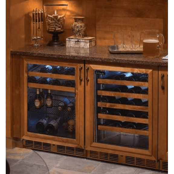 24" ADA-Compliant Beverage Center, 4.8 cu. ft., Wine Shelves, Pull-Out Shelf, Digital Control, Panel Ready-Glass, Left-Hand Door