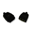 thumbnail image 1 of PERMAPLUG - 10A Rewireable 3-Pin Plug & Socket In-Line Power Connector, Black, 1 of 1