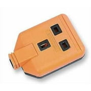 PERMAPLUG - 13A Rubber Socket, 1 Gang Orange