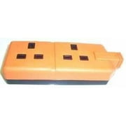 PERMAPLUG - 2 Gang Heavy Duty Rubber Trailing Socket, Orange