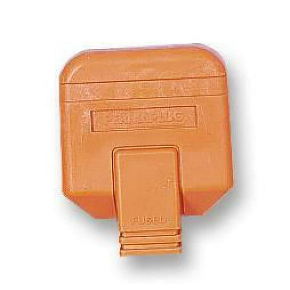 PERMAPLUG - Heavy Duty UK Mains Plug with 13A Fuse, Orange
