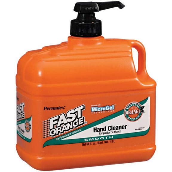Fast Orange 23217 Smooth Lotion Hand Cleaner with Pump, 1/2 Gallon