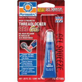 PERMATEX High-Strength Gel Squeeze Threadlocker - Single Pack Residential Use, Standard Application