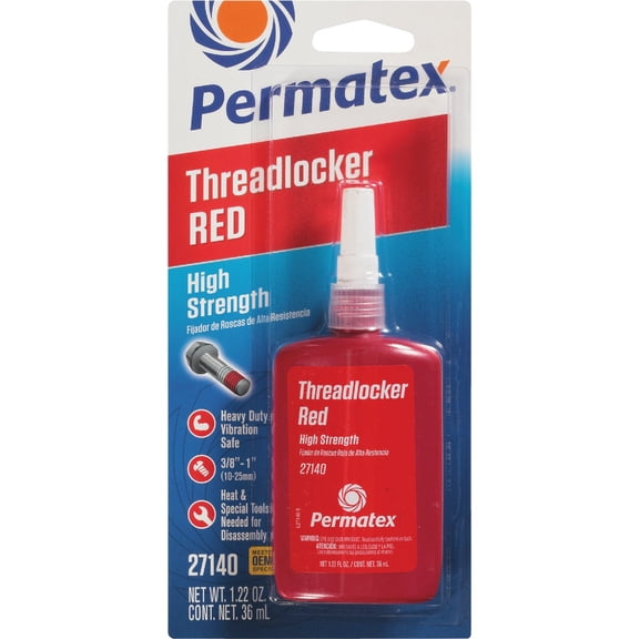 PERMATEX High-Strength Threadlocker - Single Pack