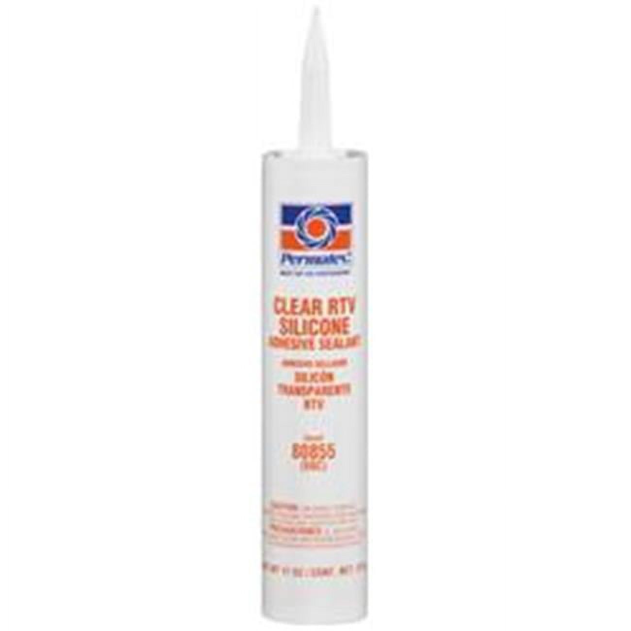 PERMTXLOCKT 80855 Clear RTV Silicone Adhesive Sealant 11 Oz