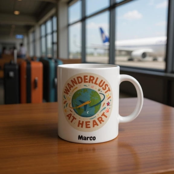 PERNALIZED TRAVELING MUG - oz Ceramic Mug.