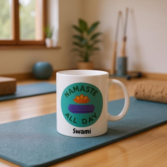PERNALIZED YOGA MUG - oz Ceramic Mug.