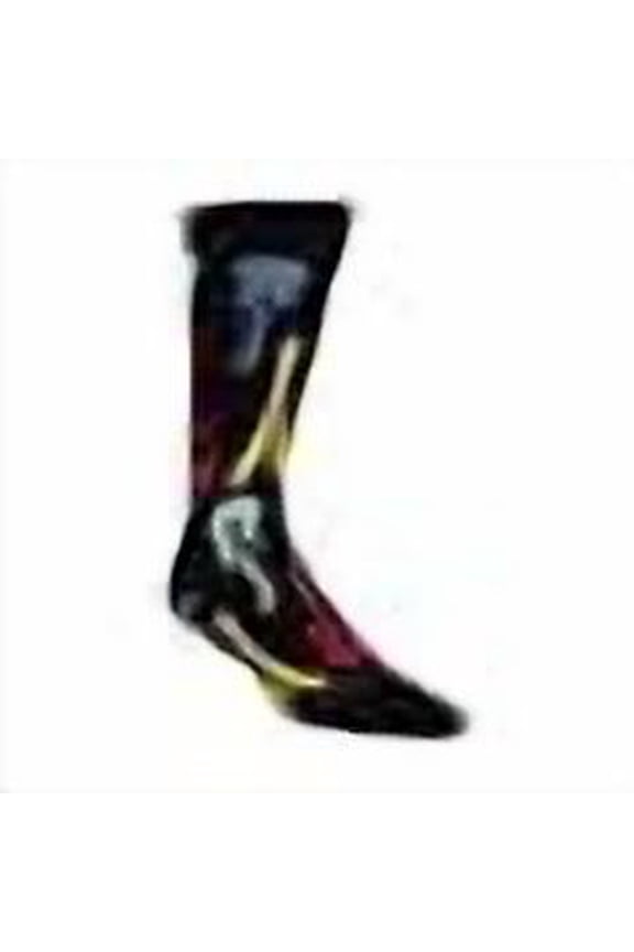 Music Themed & Patterned Crew Socks - Soft & Breathable, Cushioned Novelty Music Lover Socks for Men and Women - Standard Size (Electric Guitar)