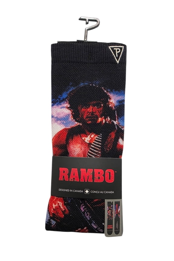 Rambo First Blood Dye Sublimation Crew Socks - RAF302-001
