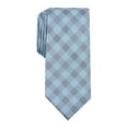 thumbnail image 1 of PERRY ELLIS Mens Aqua Checked Slim Neck Tie, 1 of 2