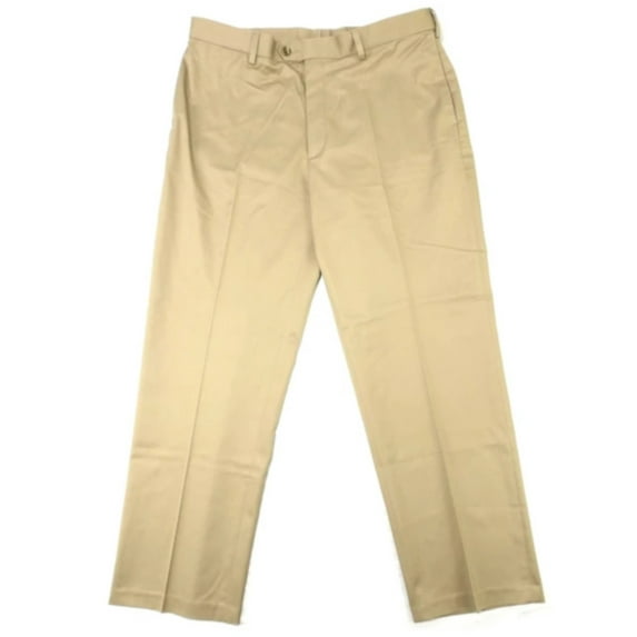 PERRY ELLIS Portfolio Premium Flex Twill Dress Pants In Antelope, 36x30