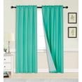 thumbnail image 1 of PERSIAN 2 PANELS SOLID BLACKOUT MATTE (NOT SHINY)  WINDOW CURTAIN DRAPE R64, 1 of 2