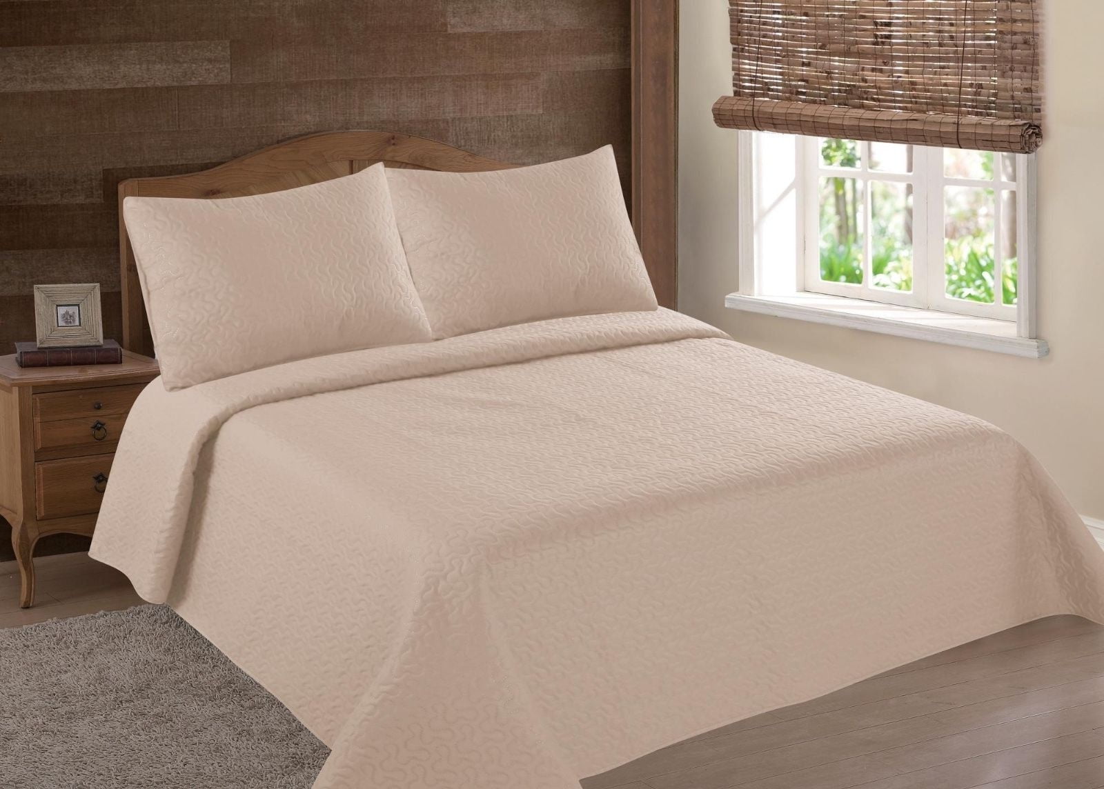 PERSIAN EYGYPTION COLLECTION KING TAUPE LANCASTER QUILT BEDDING