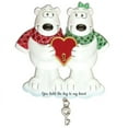 thumbnail image 1 of PERSONALIZED CHRISTMAS ORNAMENTS COUPLES-KEY TO MY HEART- POLAR BEARS KIT, 1 of 4