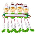 thumbnail image 1 of PERSONALIZED CHRISTMAS ORNAMENTS-DANGLING ELF FAMILY OF 4, 1 of 4
