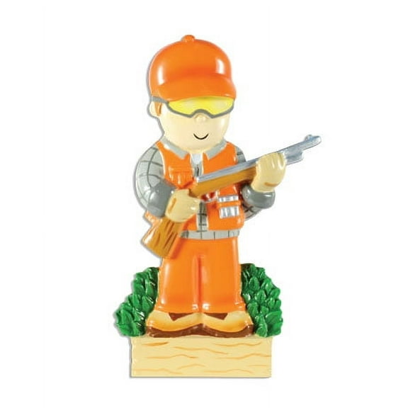 PERSONALIZED CHRISTMAS ORNAMENTS HOBBIES ACTIVITIES- HUNTER IN ORANGE KIT