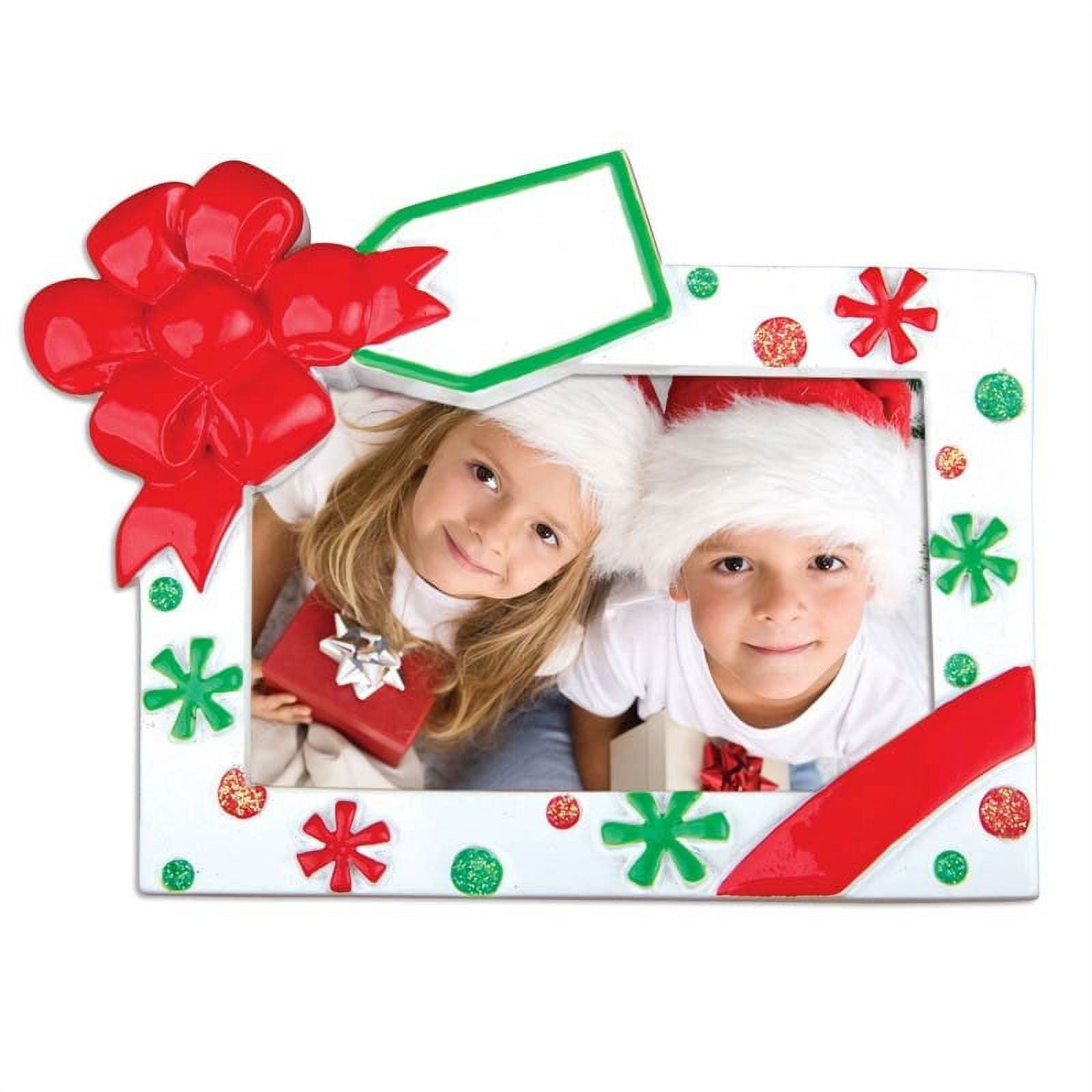PERSONALIZED CHRISTMAS ORNAMENTS PICTURE FRAME CHRISTMAS FRAME RED
