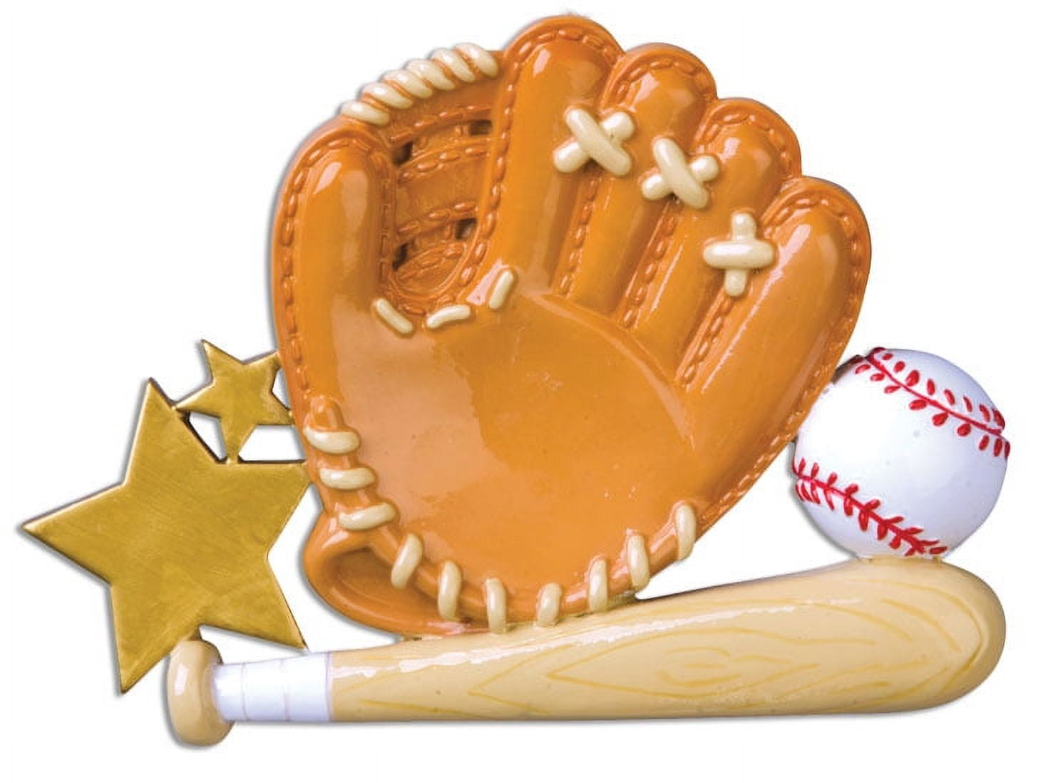 PERSONALIZED CHRISTMAS ORNAMENTS SPORTS BASEBALL GLOVE KIT