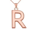 thumbnail image 1 of PERSONALIZED ROSE GOLD MILGRAIN INITIAL PENDANT NECKLACE :  10K  Pendant with 22" chain, 1 of 1