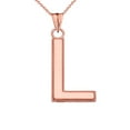 thumbnail image 1 of PERSONALIZED ROSE GOLD MILGRAIN INITIAL PENDANT NECKLACE :  14K  Pendant with 20" chain, 1 of 1