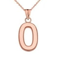 thumbnail image 1 of PERSONALIZED ROSE GOLD MILGRAIN INITIAL PENDANT NECKLACE, 1 of 1