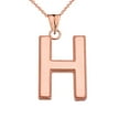 thumbnail image 1 of PERSONALIZED ROSE GOLD MILGRAIN INITIAL PENDANT NECKLACE, 1 of 1