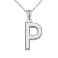 thumbnail image 1 of PERSONALIZED WHITE GOLD MILGRAIN INITIAL PENDANT NECKLACE :  10K  Pendant with 18" chain, 1 of 1