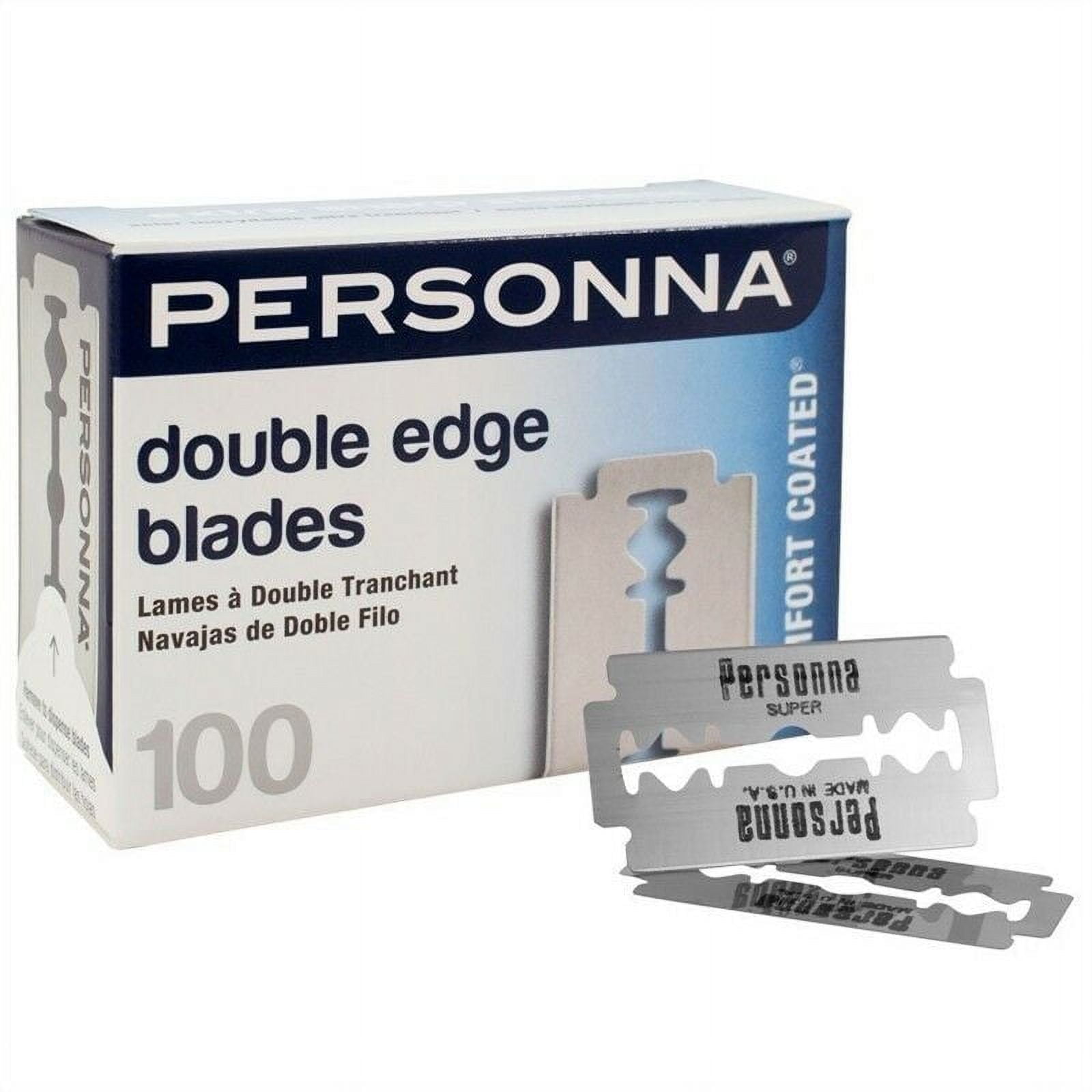 Personna Barber Double Edge Razor Blades, 100pk Stainless Steel ...