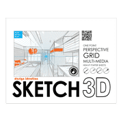 PERSPECTIVE GRID Paper. BLUE Grid. Premium Paper. Loose Sheet Pack. 8.5 x 11 1 Point Perspective. LP-GRID-PERS-1P-BL