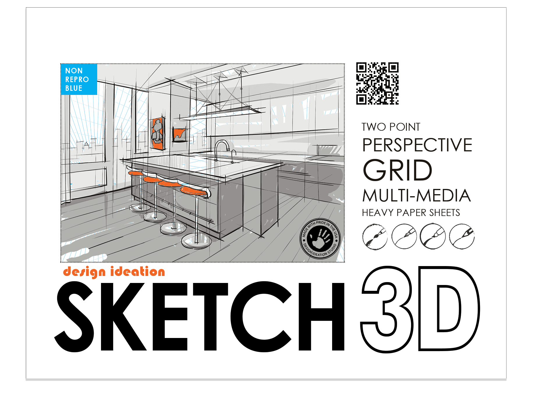 PERSPECTIVE GRID Paper. BLUE Grid. Premium Paper. Loose Sheet Pack. (8. ...