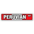 thumbnail image 1 of PERUVIAN FLAG Street Sign Peru national nation pride country | Indoor/Outdoor |  24" Wide, 1 of 5