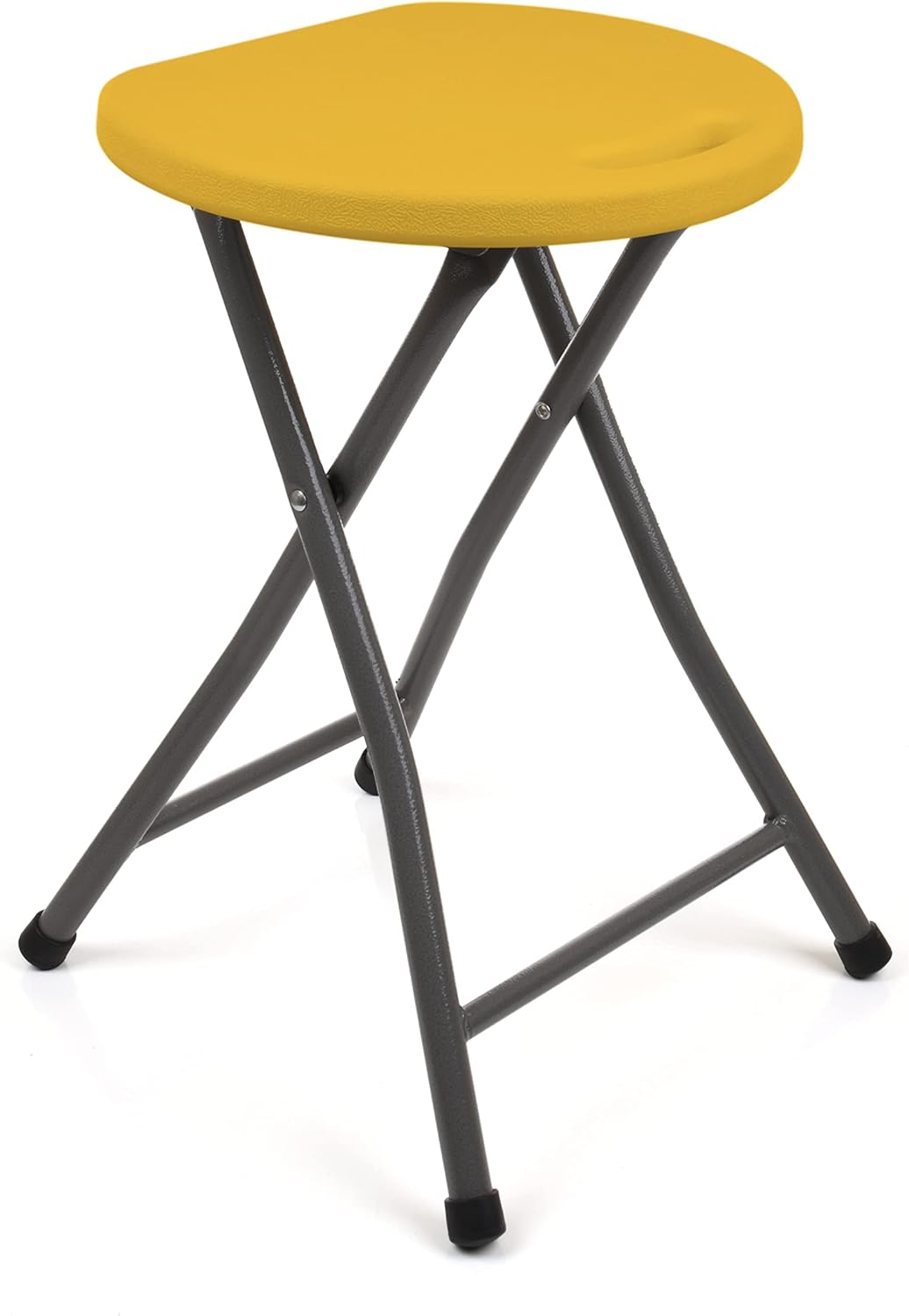 PERUYQ Portable Folding Stool with Handle, 550 Lbs Capacity Adult Folding Stool, 18 Inch Foldable Stool for Outdoor Camping and Home