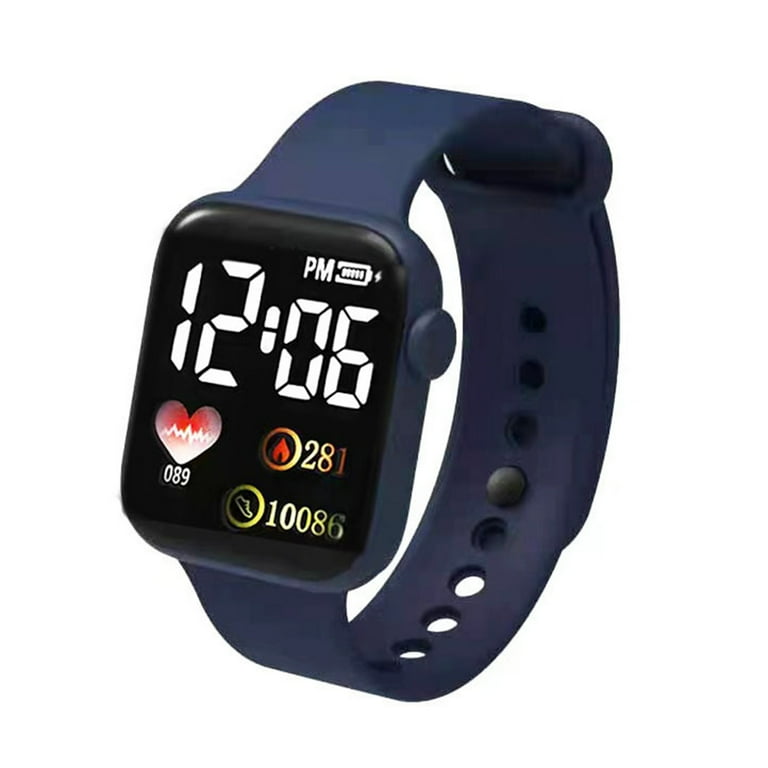 PERZOE Children S Led Electronic Watch Y1 Love Square Digital Sports Electronic Watch for Students Walmart