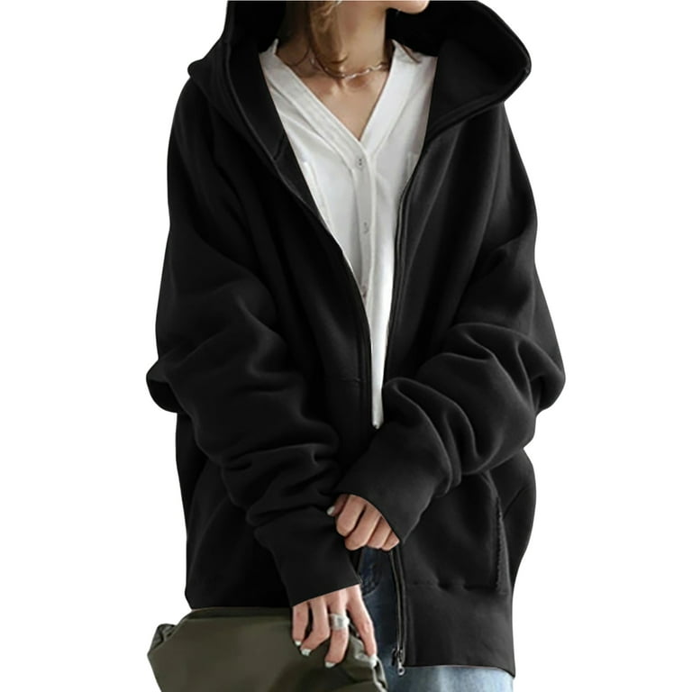 Closed long hoodie top