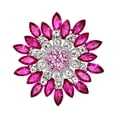 thumbnail image 1 of PERZOE Women Fashion Flower Brooch Crystal Rhinestone Jewelry for Wedding Party Gift, 1 of 8