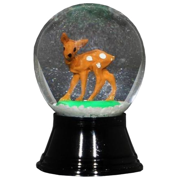 Alexander Taron 1.5" Perzy Mini Deer Christmas Snow Globe