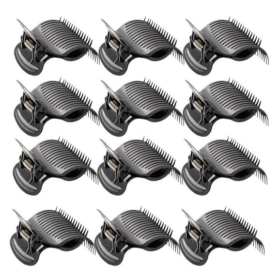 PESSLOK 12pcs Hair Clips for Rollers Hot Roller Clips Hair Curler Claw Clips Salon